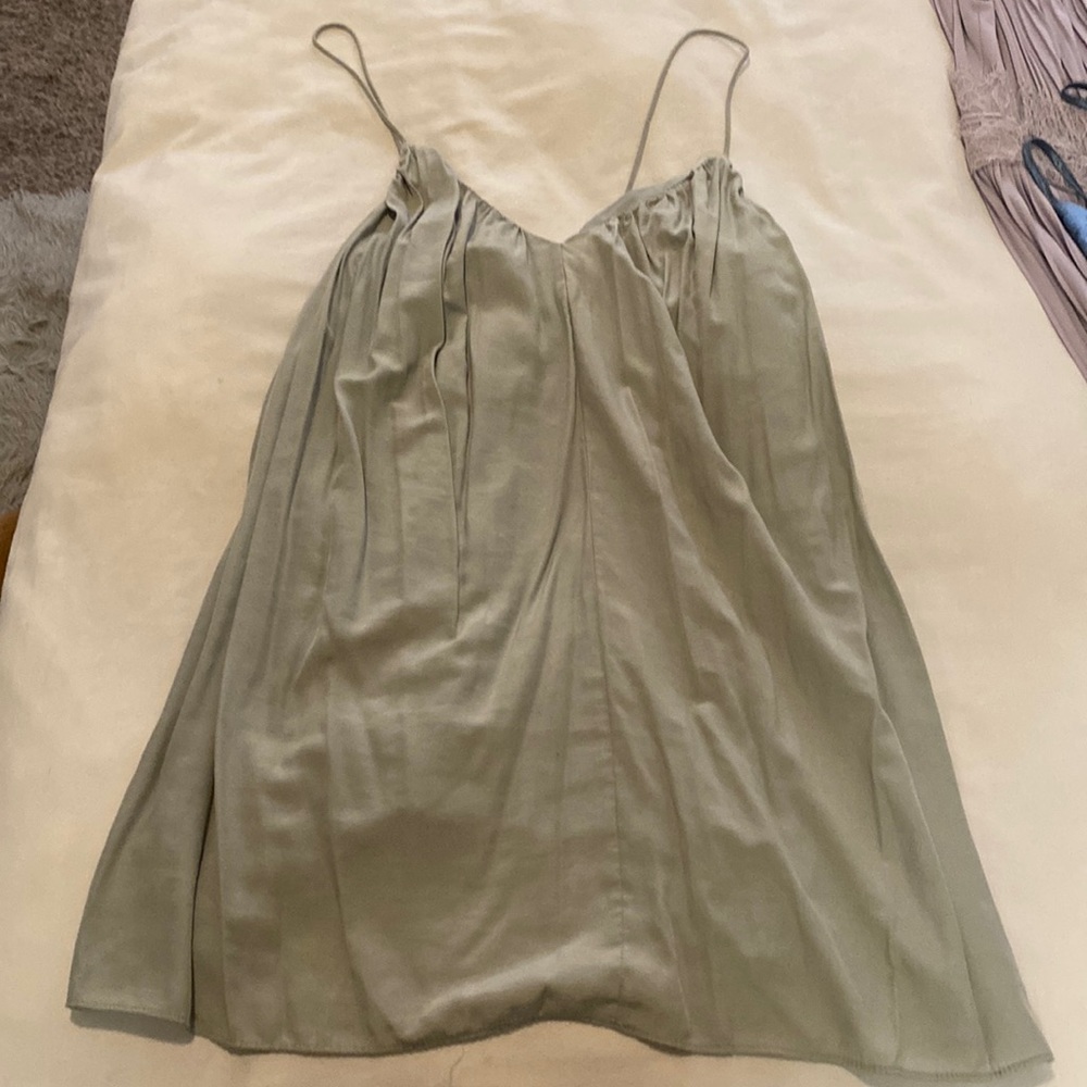 Missguided green shift dress
